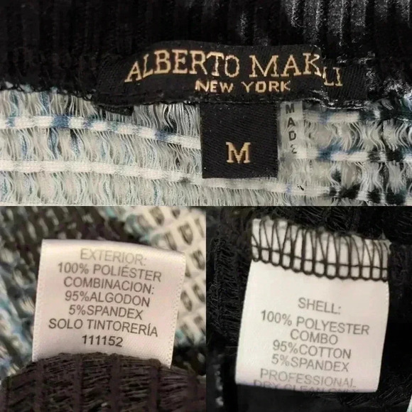 Alberto Makali Y2K M Floral Multicolor Abstract Knit Pullover Blouse Sweater - Picture 9 of 9